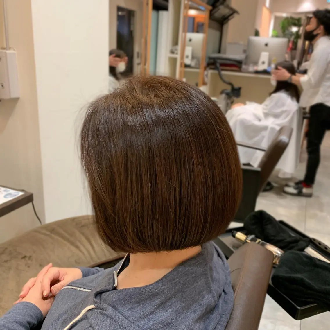 ショート カラー ボブ 中村 研介のヘアスタイル