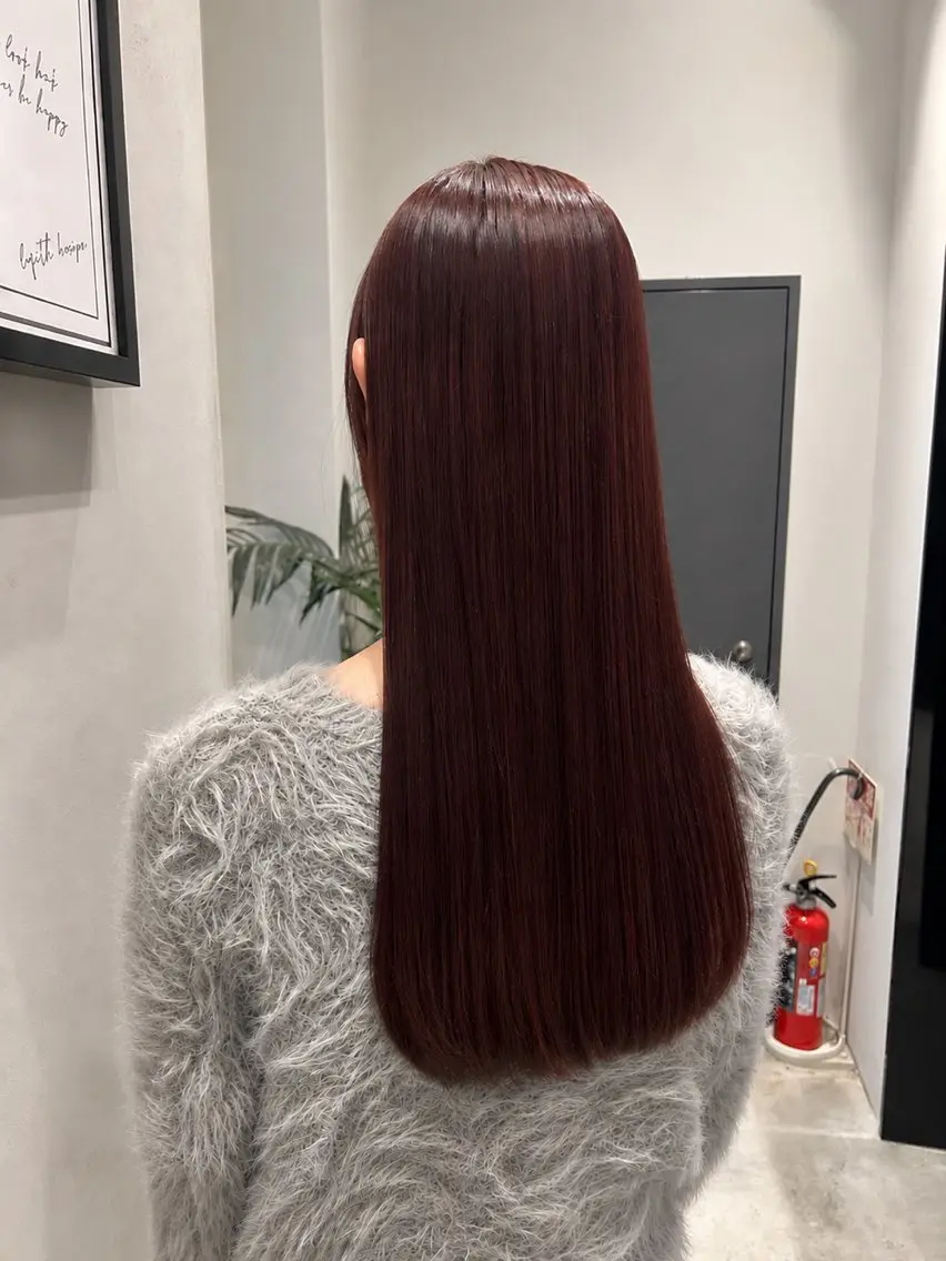 ロング カラー 透明感カラー クオルシアカラー 顔周りカット レイヤーカット カット ヘアカラー MOMO おおたかの森🎀のヘアスタイル