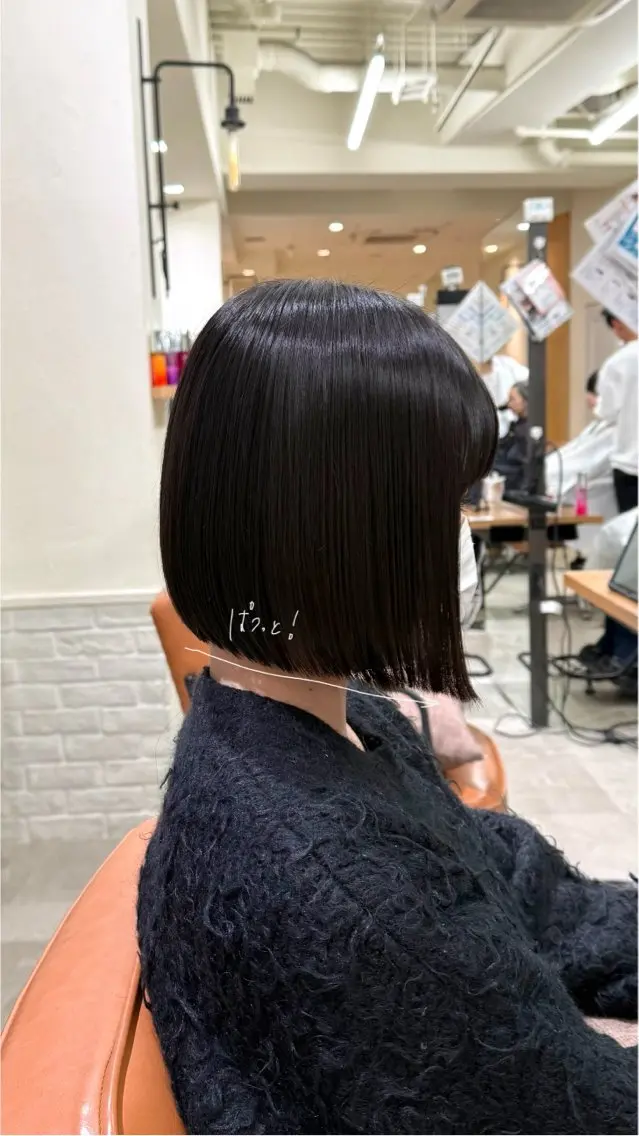ショート ボブ fitするカット♡/ 多幸感/ふうか◠‿◠のヘアスタイル