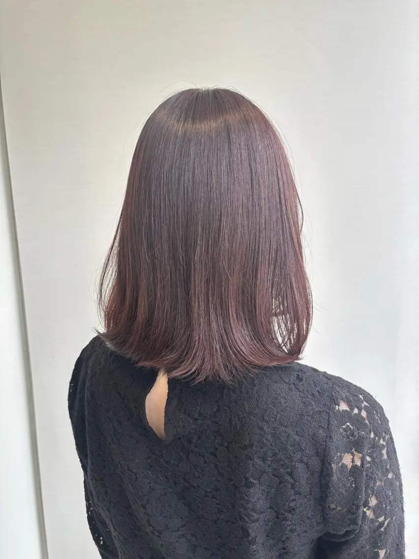 カラー ヘアカラー トリートメント 🫒🫒ブリーチなし 艶カラー🫒ヤマシロのヘアスタイル