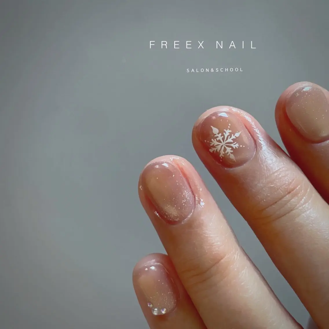 ネイル 冬ネイル ハンドネイル ハンドケア freex nail /ニュアンス/個性派のネイルデザイン