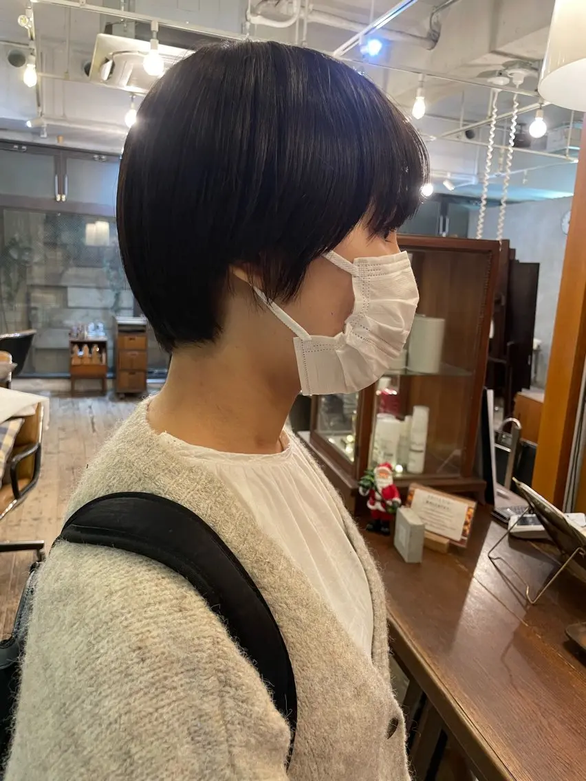 ショート 🍁ボブパーマ.レイ ヤーボブ🍁陸来のヘアスタイル