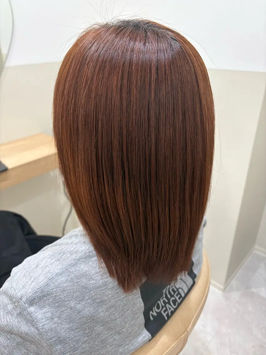 ミディアム ミディアムパーマ 髪質改善 縮毛矯正 髪質改善/透明感 ＊mayu＊のヘアスタイル