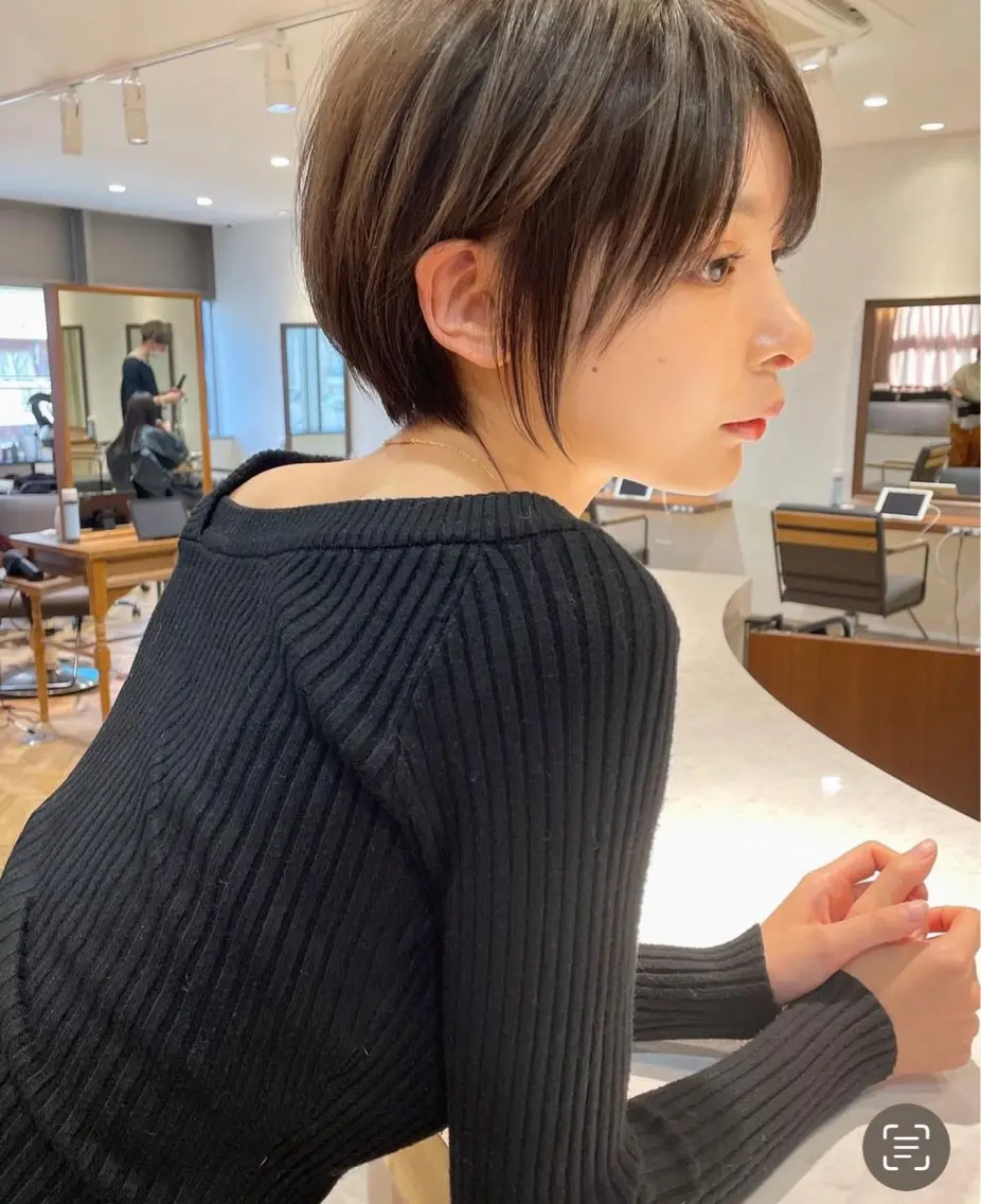 ショート ショートヘア カット トリートメント 透明感カラー 中嶋 将城のヘアスタイル