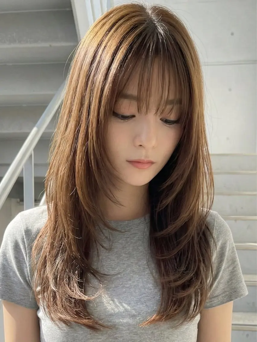 ロング カラー 【Rowel】 大野 虹歩のヘアスタイル