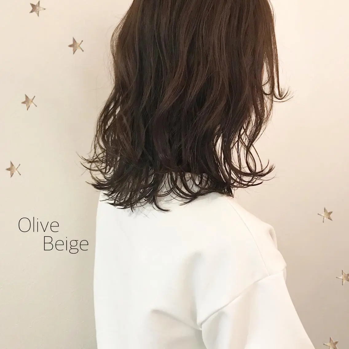 ミディアム カラー 市川 千夏のヘアスタイル