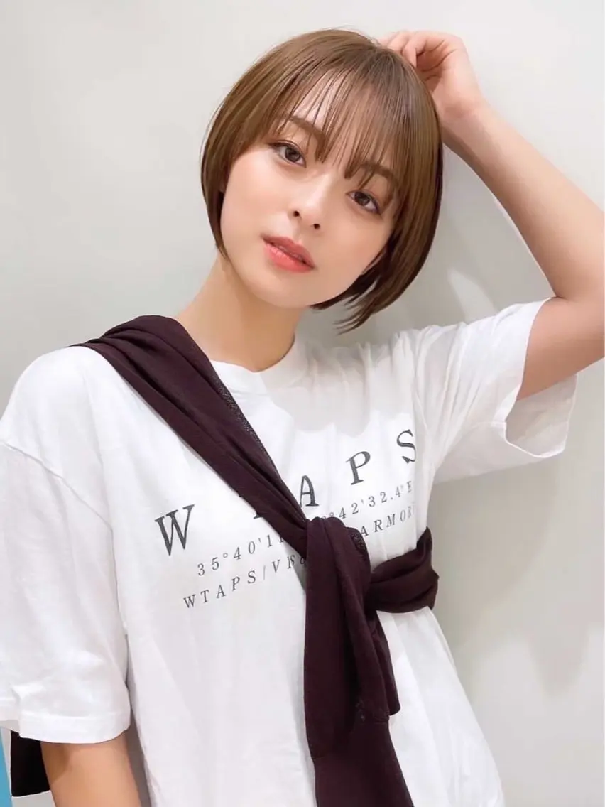 ショート カラー ショートボブ ボブ レイヤーカット ショートヘア 畔上 尚也のヘアスタイル