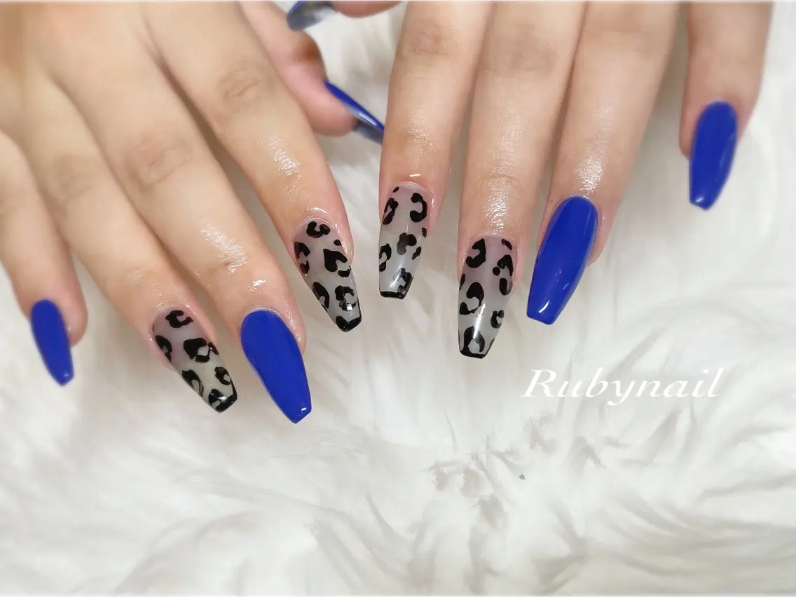 ネイル アニマル柄 プライベートサロン Rubynailのネイルデザイン