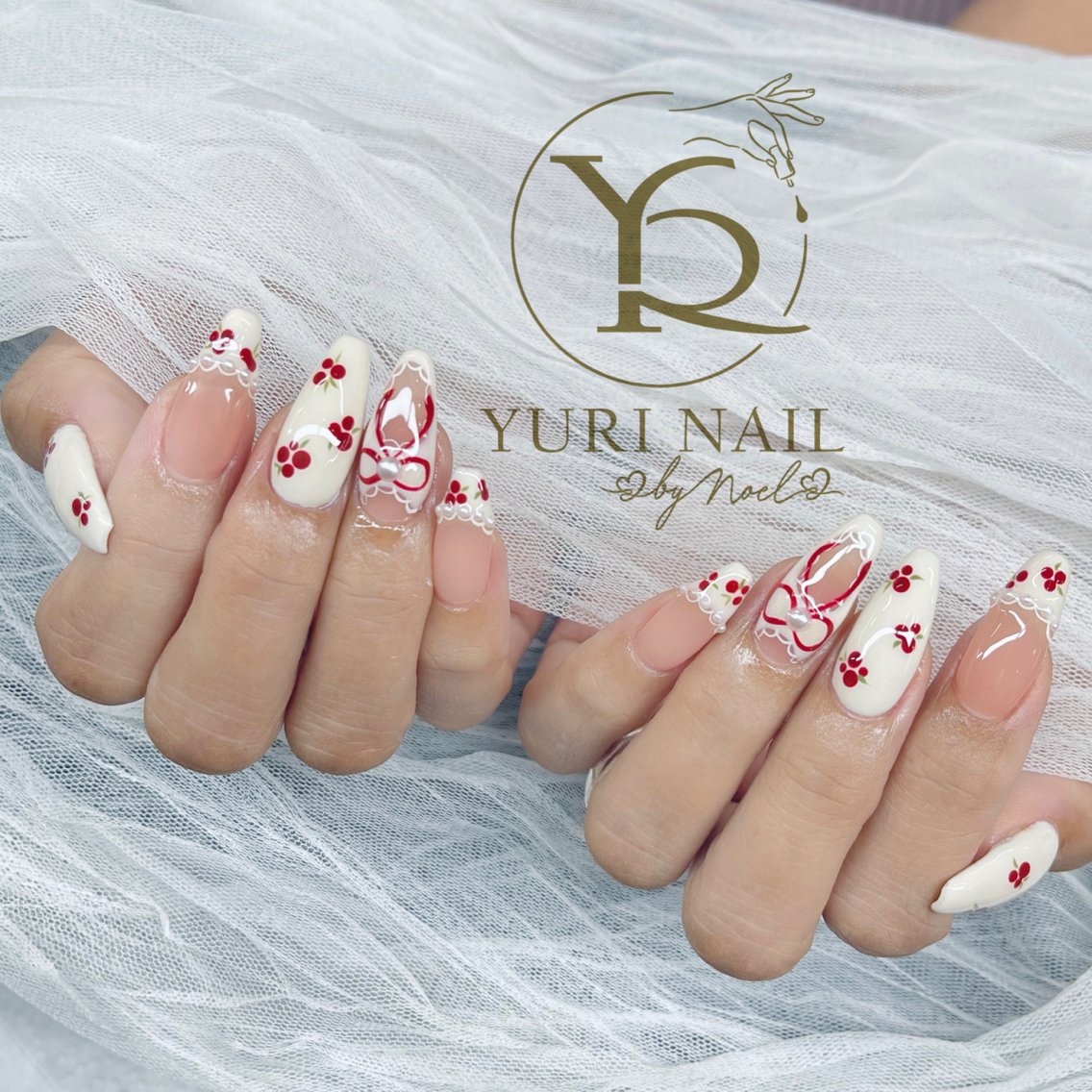 ネイル チークネイル フットネイル フレンチネイル グラデーション キラキラネイル ハンドネイル フットネイル ハンドケア YURI Nail Funabashiのネイルデザイン