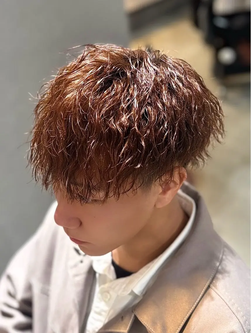 パーマ メンズ カット パーマ メンズパーマ RENのヘアスタイル