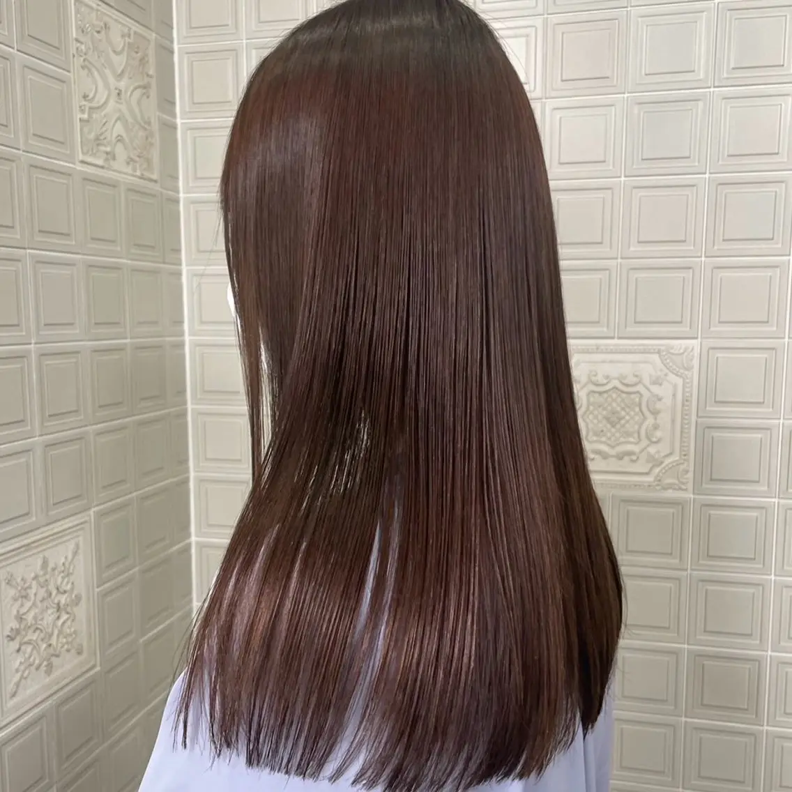 ロング カラー アオヌマ コハルのヘアスタイル
