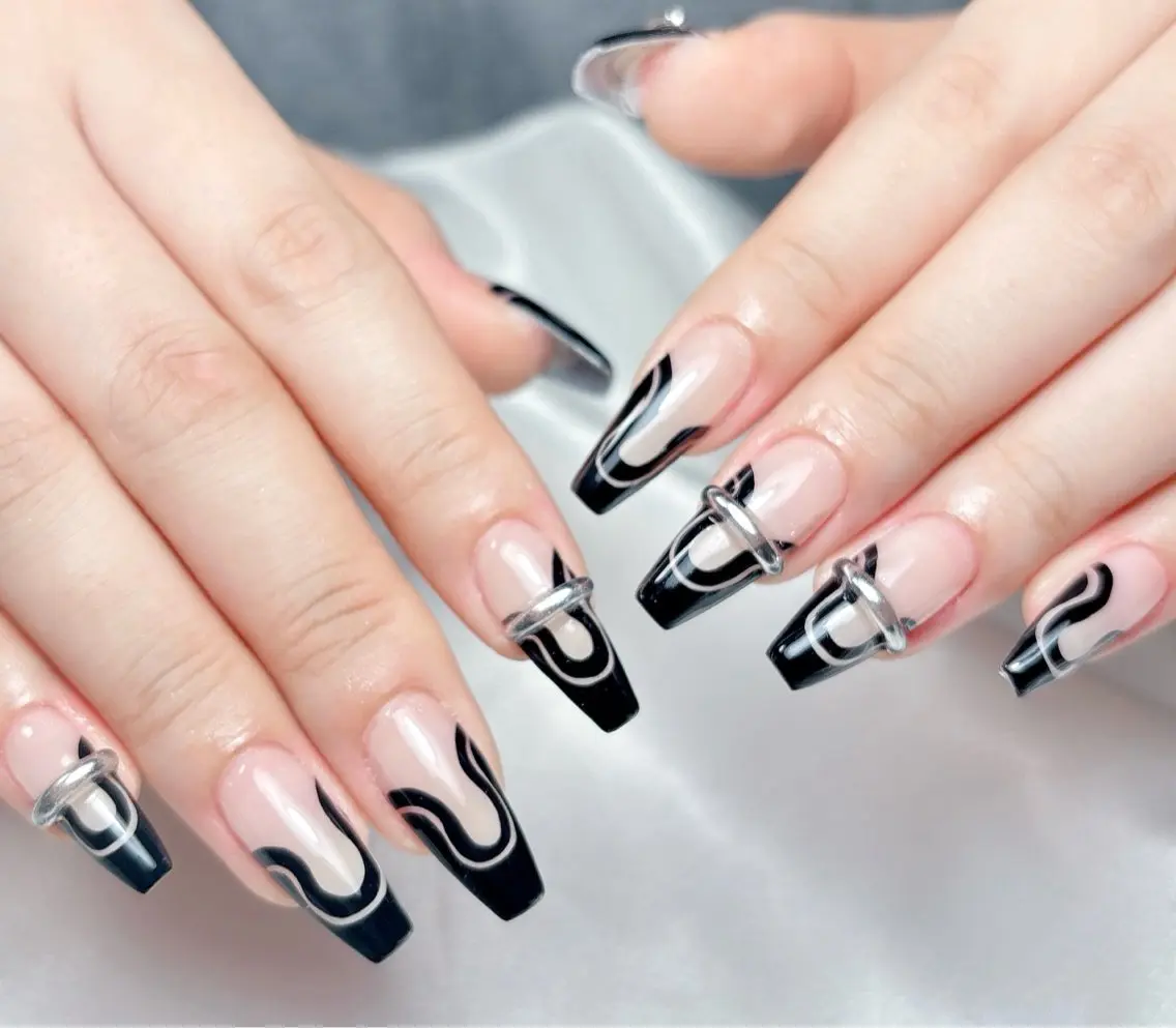 ネイル ハンドネイル Aura  Nail 長さだし/パラジェルのネイルデザイン