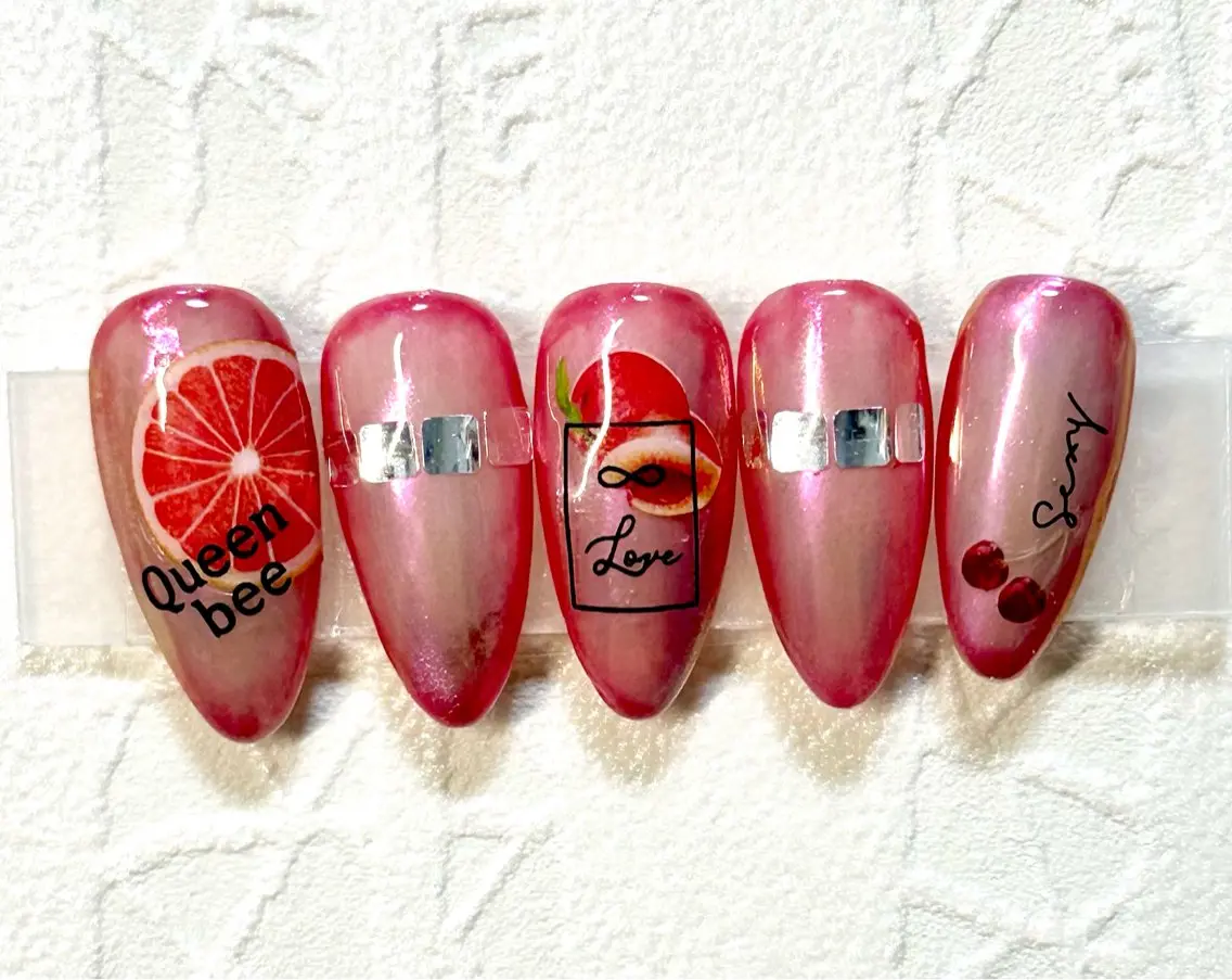 ネイル オーロラネイル 夏ネイル Mai’s nailのネイルデザイン