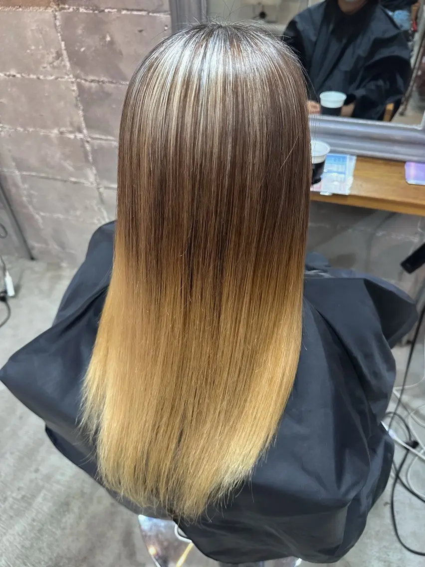 ロング 髪質改善 縮毛矯正 BLUE.🌀/ ｷﾖｶのヘアスタイル