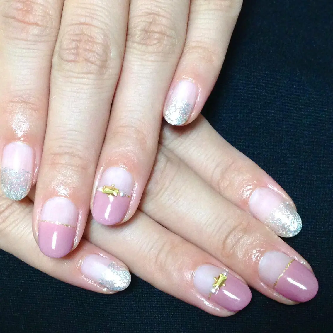 ネイル フレンチネイル オフィスネイル シンプルネイル ステラ marikominoのネイルデザイン