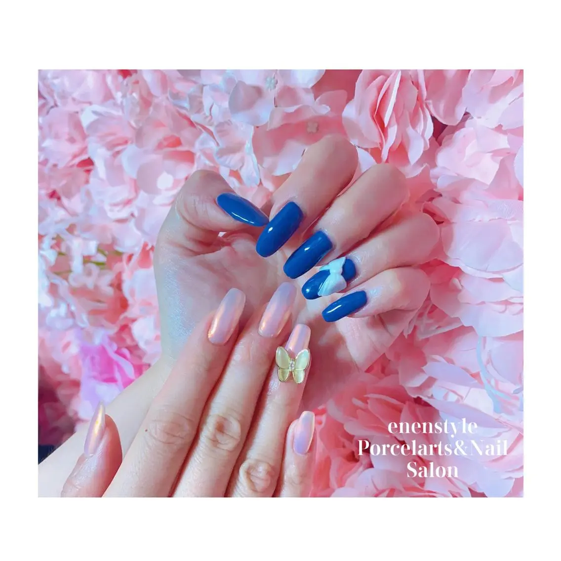ミディアム ネイル 🐾enen style 🐾のネイルデザイン