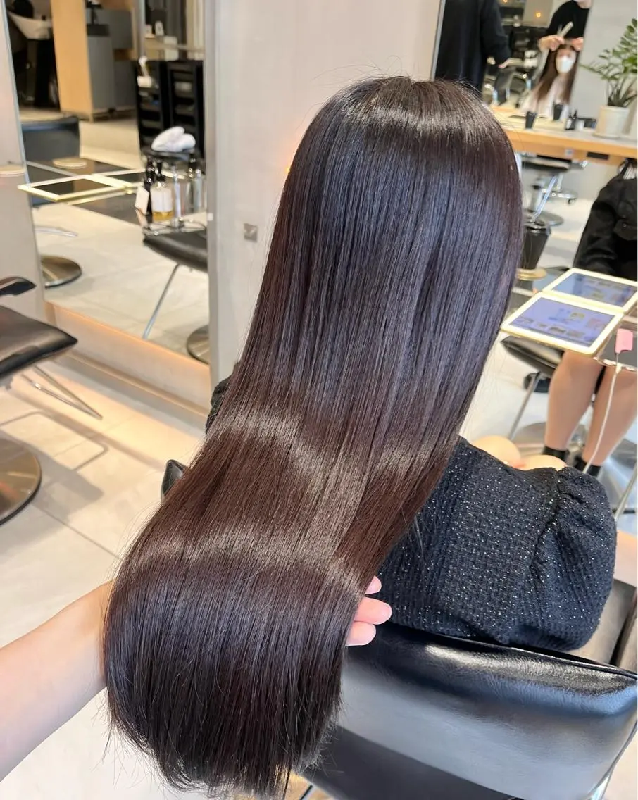 【🤍color➕cut🤍】Gallicaオリジナル髪質改善カラー(ワンカラー)➕枝毛カット(ダメージ部分のみ)の写真
