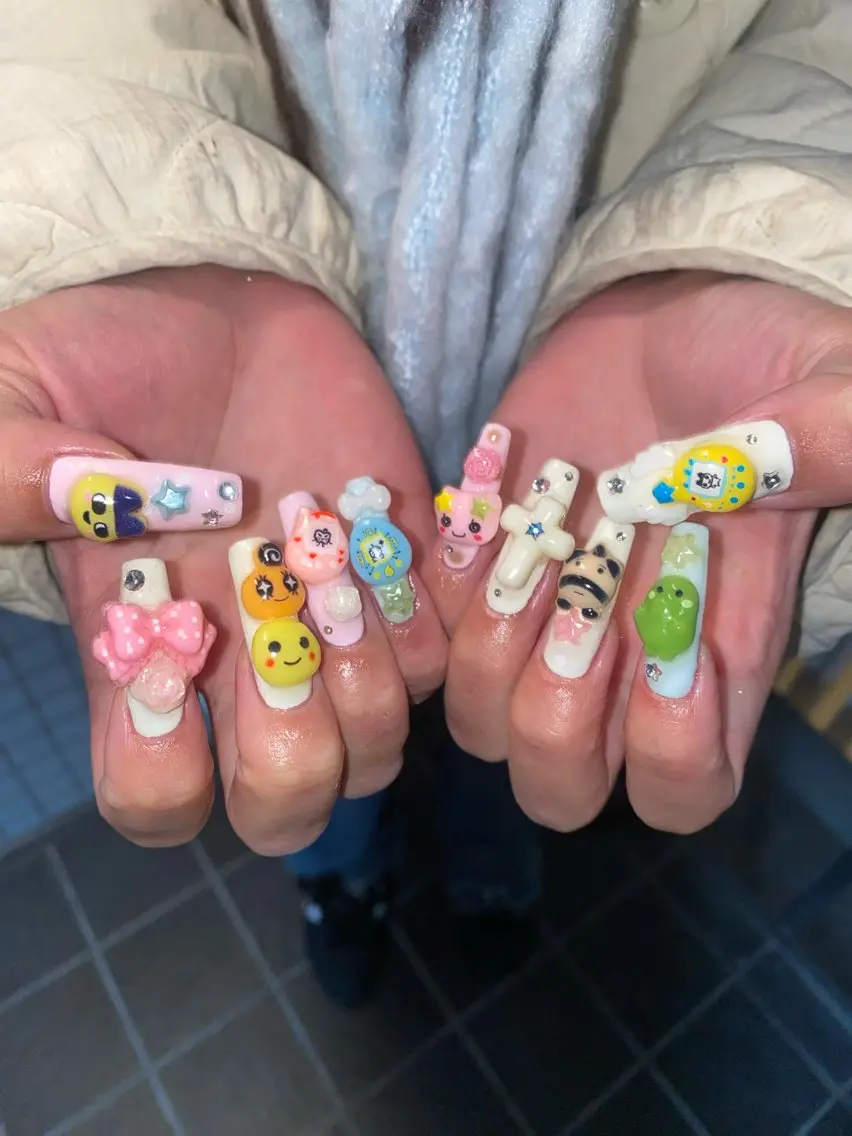 ネイル ハンドネイル nano/きもかわ nail🐬🫧のネイルデザイン