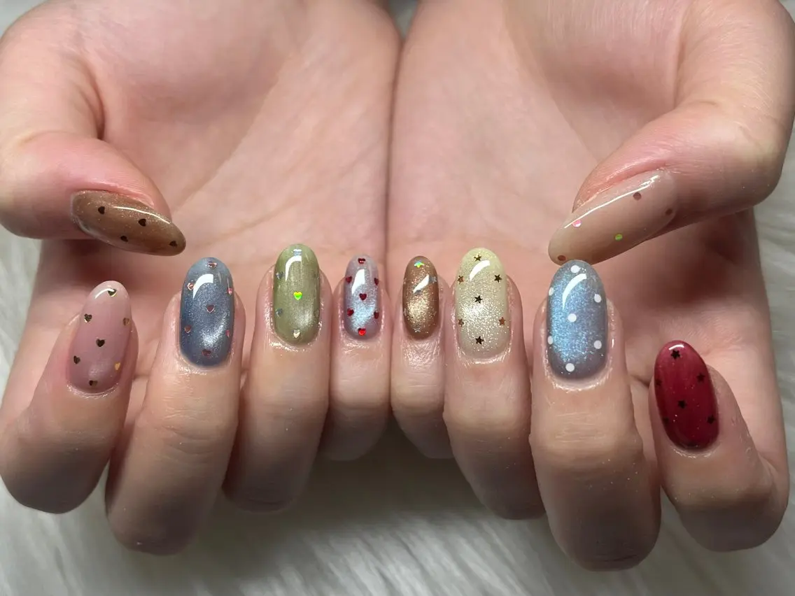 ネイル ハンドネイル 持ち込みデザイン得意 ／長さだし可✨RUIのネイルデザイン