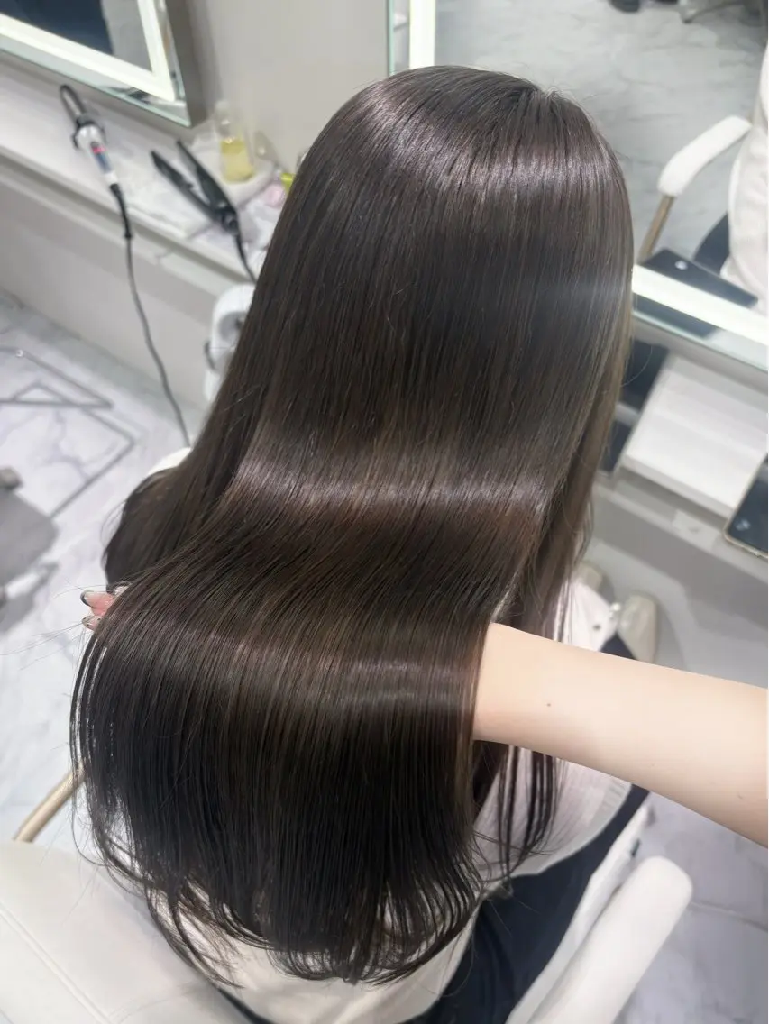 ロング カラー カット ヘアカラー ParveMix🎀 稲垣 詞葉のヘアスタイル