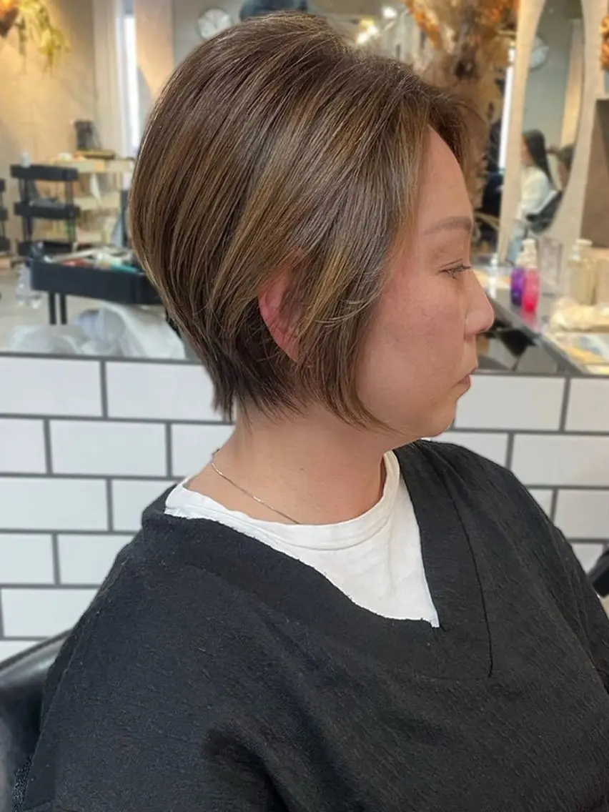ショート ハイライト 髪質改善 ショートヘア カット 内藤　宏紀 tidasmileのヘアスタイル