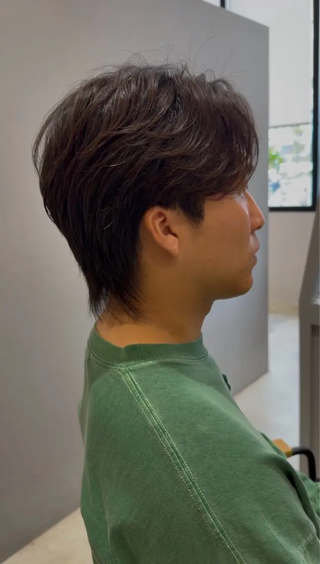 メンズ パーマ 保坂 瞭のヘアスタイル