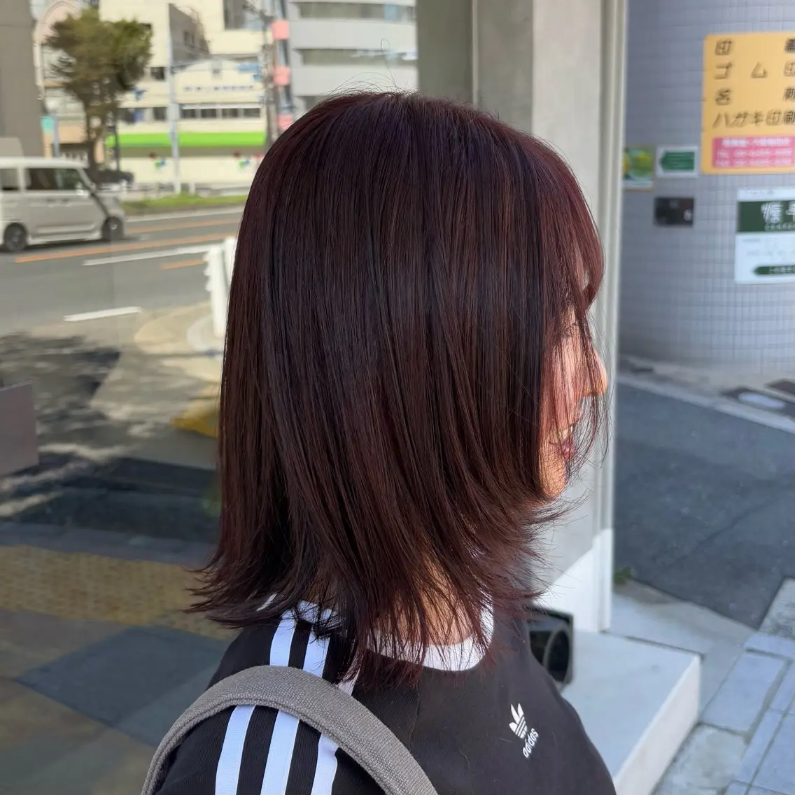 ミディアム カラー ブラウンカラー カット BELO OSAKA マオのヘアスタイル
