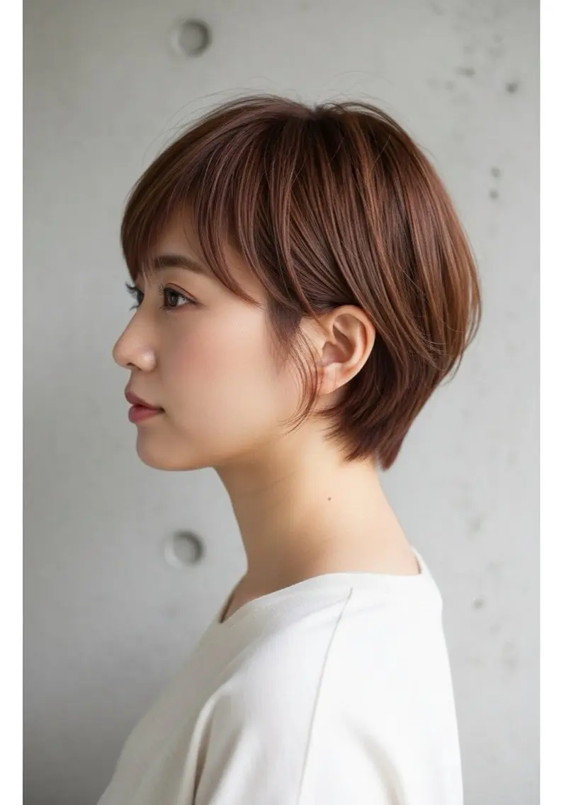 ショート カット ヘアカラー 歌 音のヘアスタイル