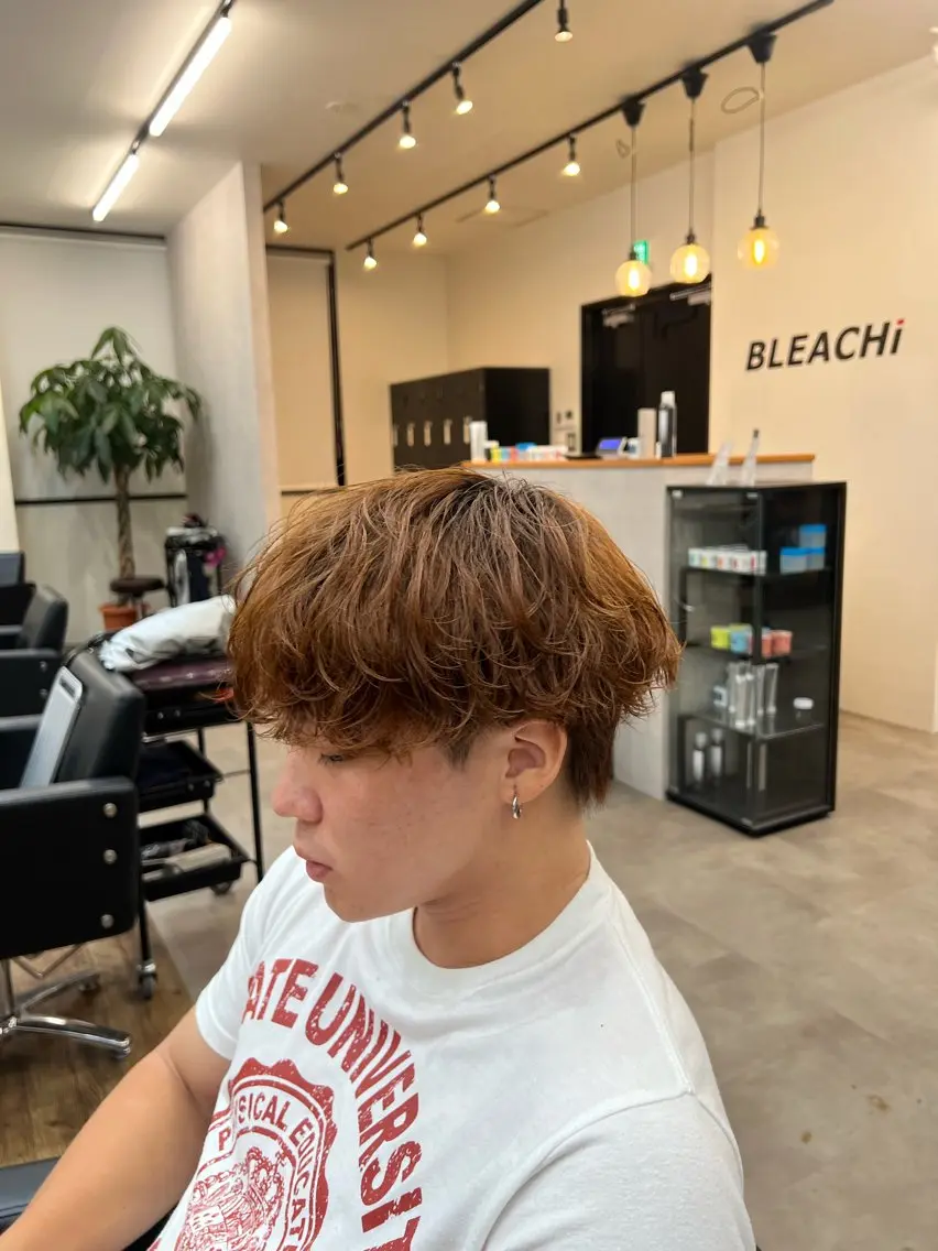 カラー パーマ メンズ メンズパーマ メンズ特化🪽 川島豪瑠のヘアスタイル