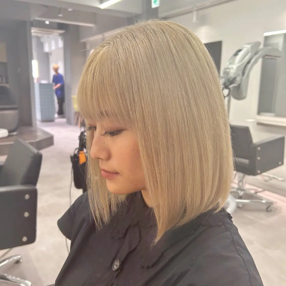 ミディアム カラー カット ヘアカラー 矢島颯哉/ハイトーン ブリーチカラー💎のヘアスタイル