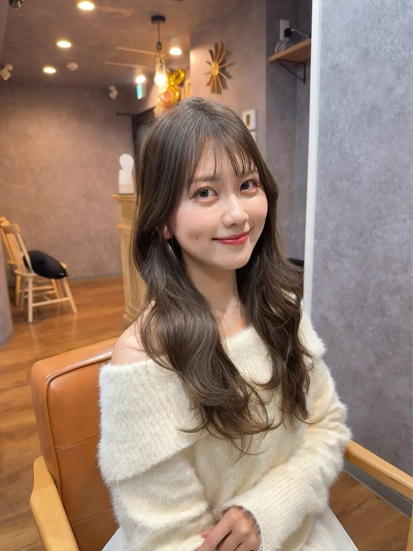 ロング カット ヘアカラー トリートメント ヘアセット cocoa船橋🦄 chinamiのヘアスタイル