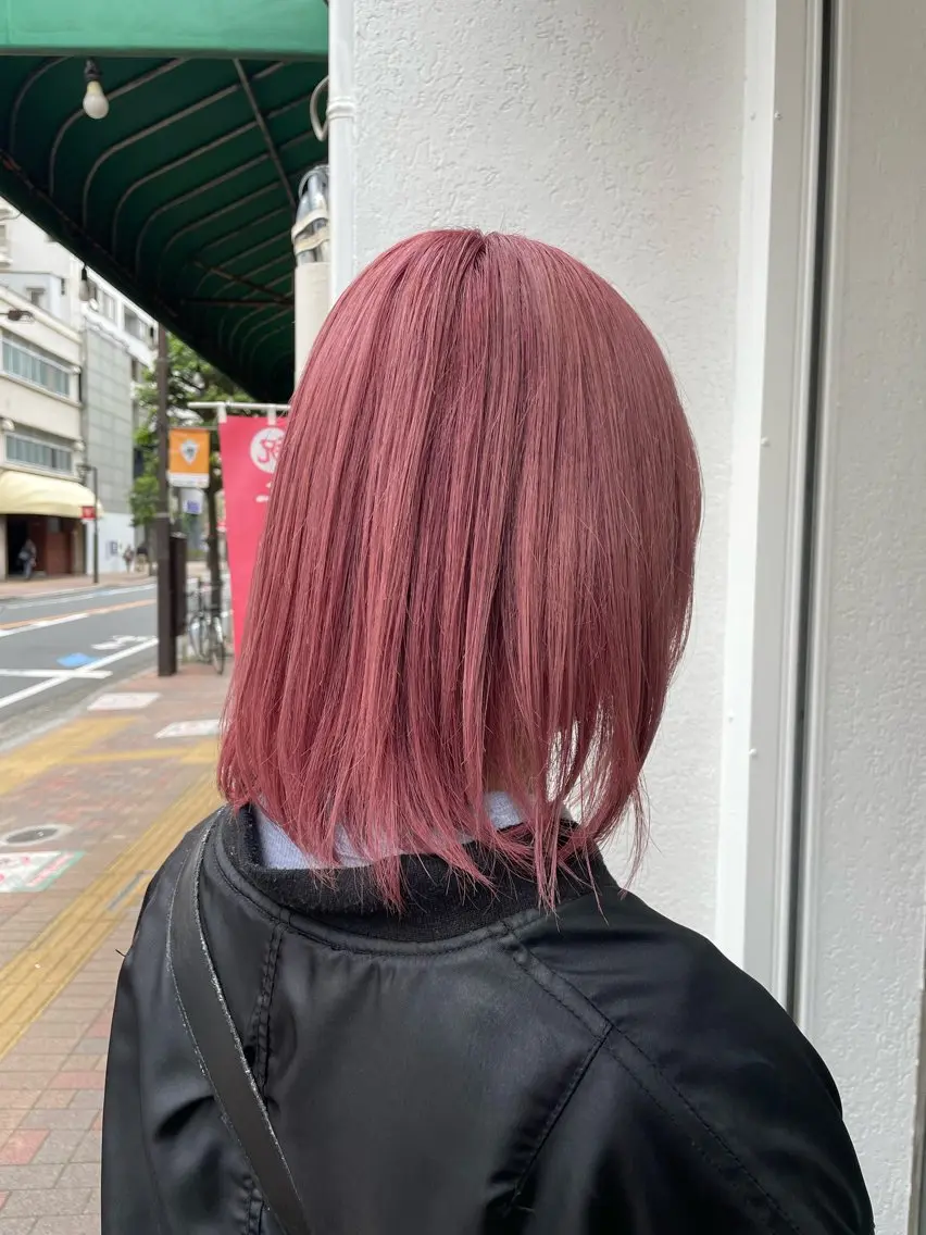 学生🌸ブリーチ+カラー+オージュアトリートメントの写真