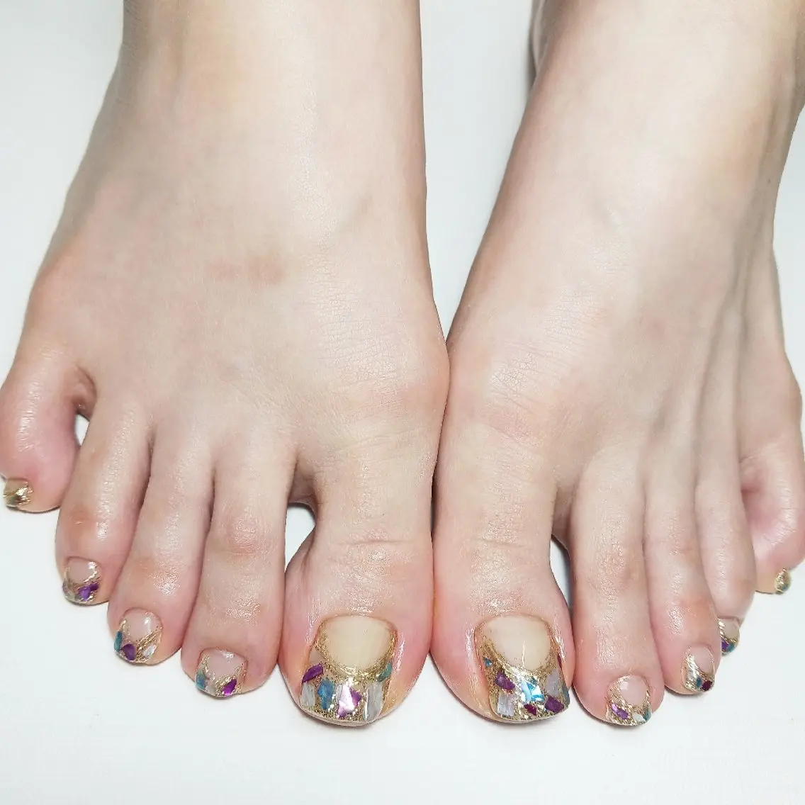 ネイル フレンチネイル ジェルネイル 持ち込み ショートネイル フットネイル owlnail /持込みデザイン専門のネイルデザイン