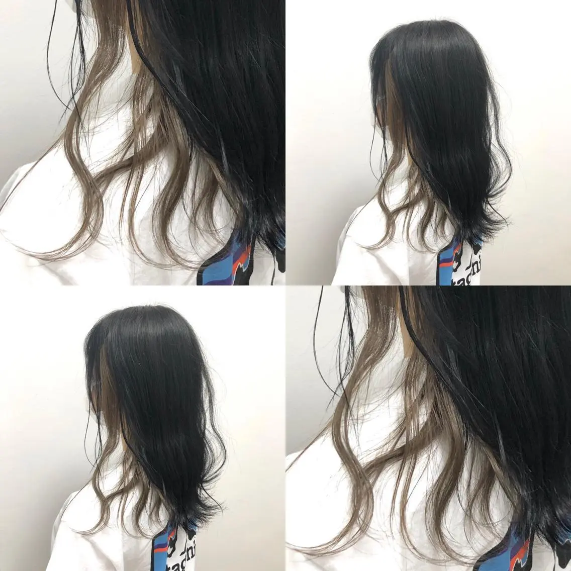 ロング カラー パーマ ヘアアレンジ メンズ キッズ 上品＆韓国風 🥀海心🥀のヘアスタイル