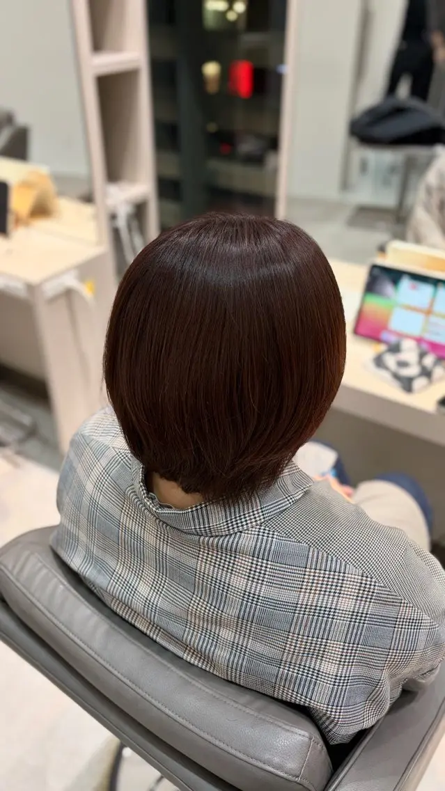 ショート 艶カラー/上品カラー 渋谷/macoのヘアスタイル