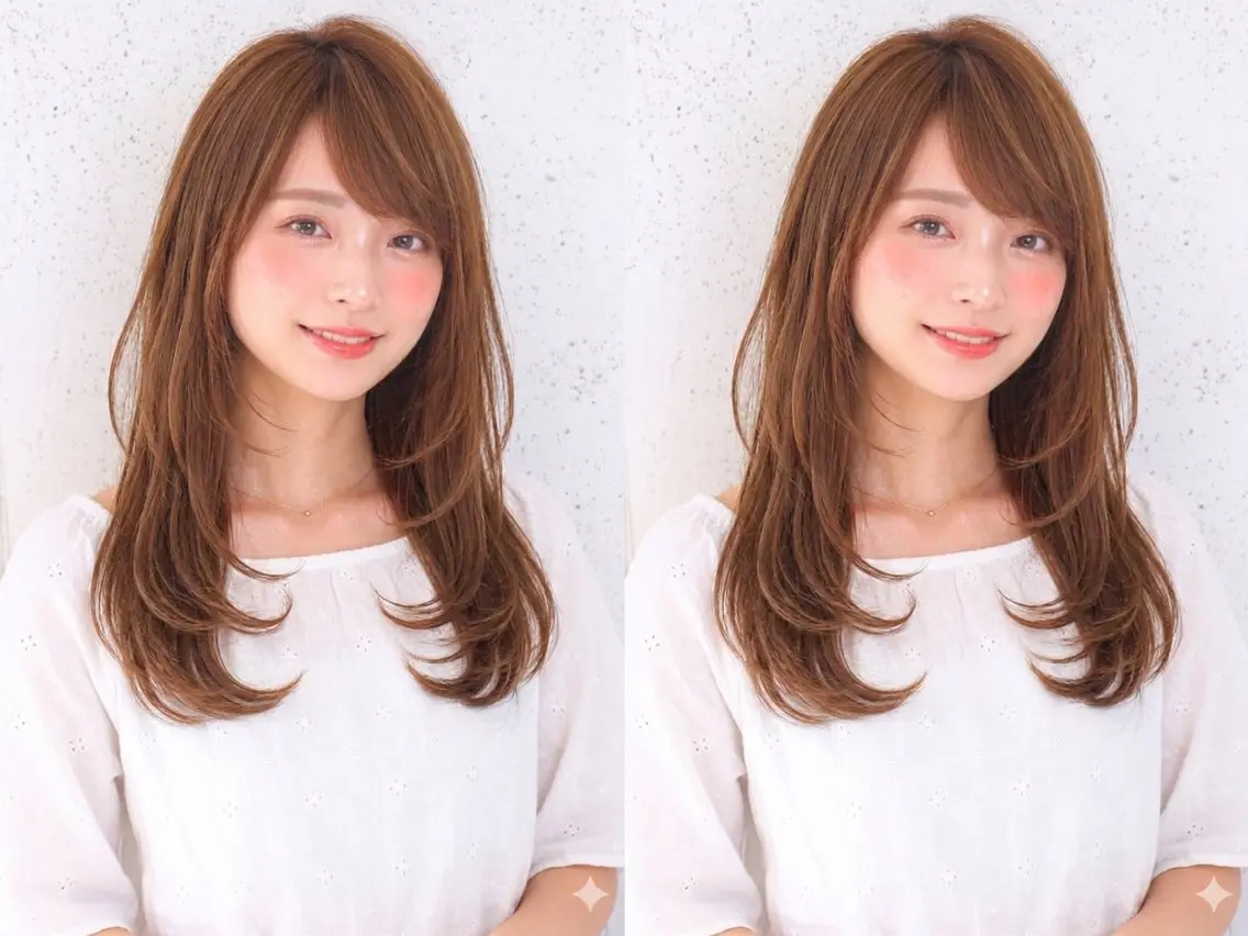 ロング ハイレイヤー レイヤーカット カット 波多野 将貴のヘアスタイル