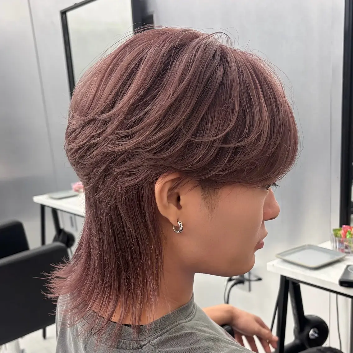 セミロング カラー ヘアアレンジ メンズ カット ヘアカラー トリートメント メンズ♱ハイトーン♱ ウルフʜᴀʀᴜᴋᴀのヘアスタイル