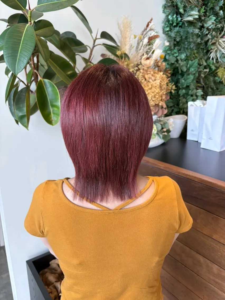 ショート カラー トリートメント ヘアカラー トリートメント 高橋 乙葉のヘアスタイル