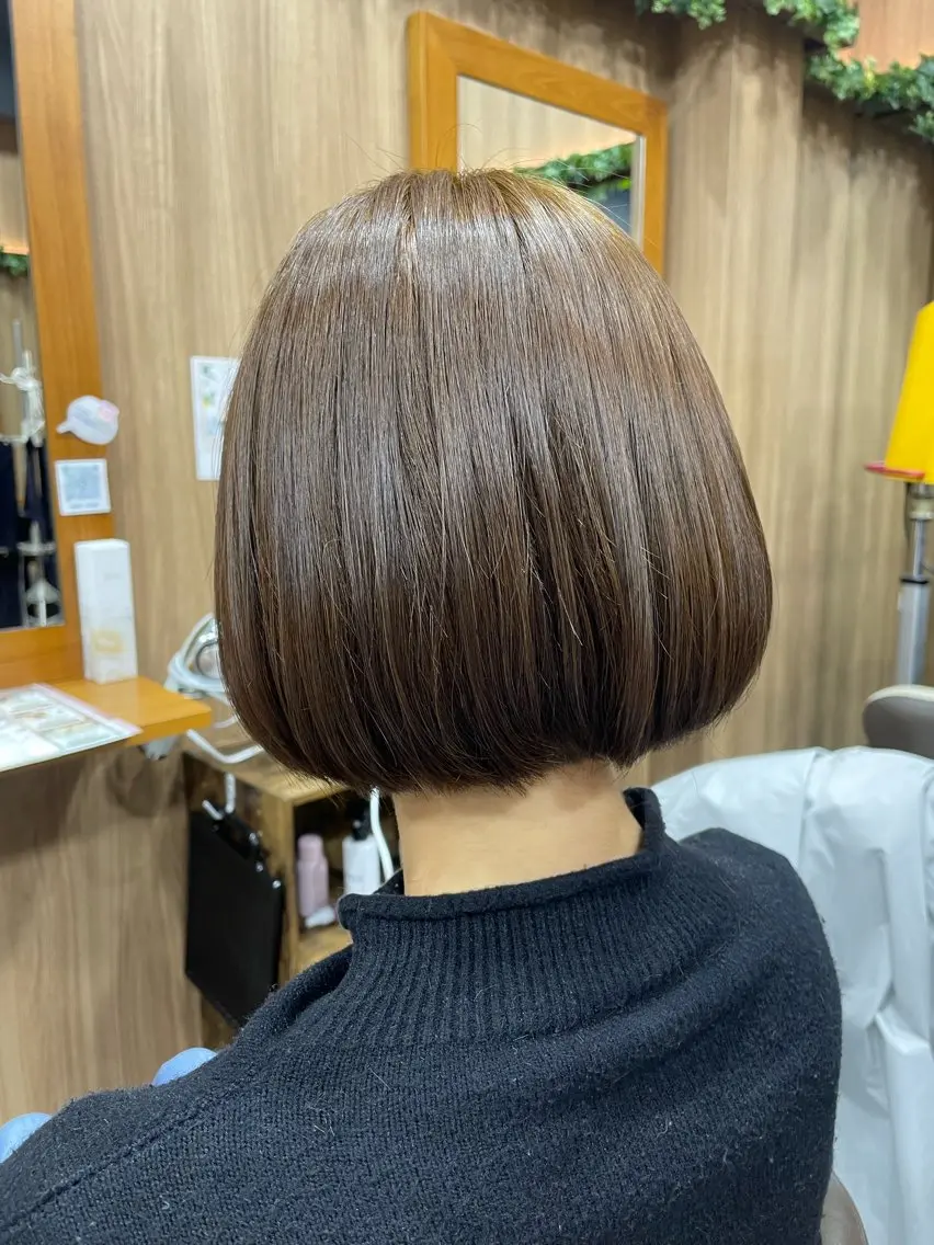 ミディアム カット 山際勇策 /岐阜美容師のヘアスタイル