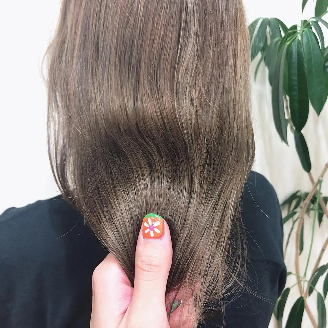 ロング カラー ベージュカラー カット ヘアカラー トリートメント * 透明感カラー c h i h o *のヘアスタイル