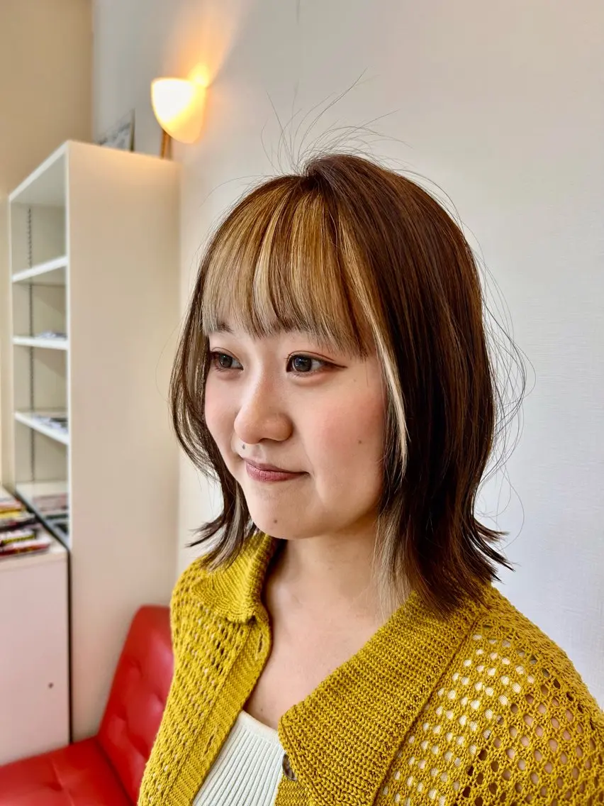 ミディアム カット ヘアカラー トリートメント PazRood 山下のヘアスタイル