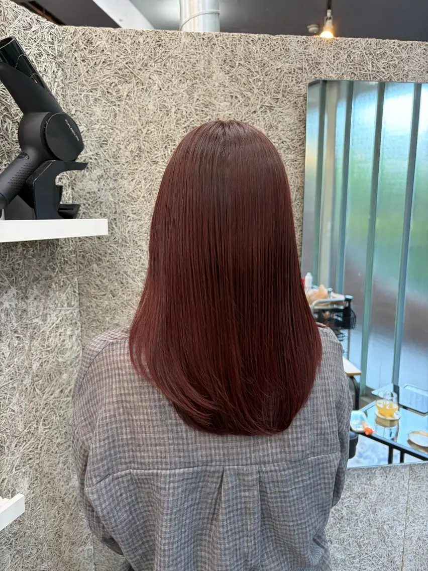 ロング ヘアカラー トリートメント 🫧saku🫧 /髪質改善のヘアスタイル