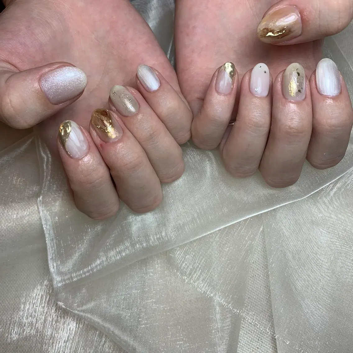 ネイル ハンドネイル 里見 麗のネイルデザイン