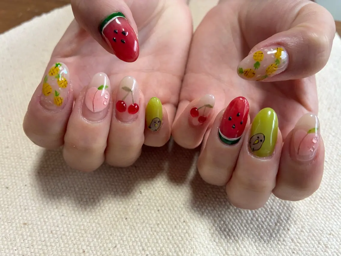 ネイル ジェルネイル ハードジェル 持ち込み nail room カジカジのネイルデザイン