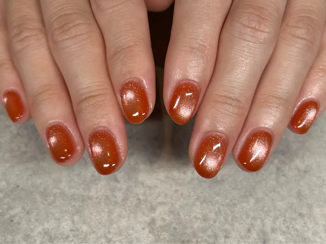 ネイル フラッシュネイル マグネットネイル ニュアンスネイル オフィスネイル ショートネイル sufu. nail YUKIのネイルデザイン