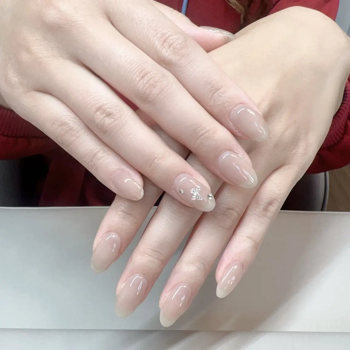 ネイル アニマル柄 アートネイル オーロラネイル べっ甲ネイル ブラウン Rika Nail ellaのネイルデザイン