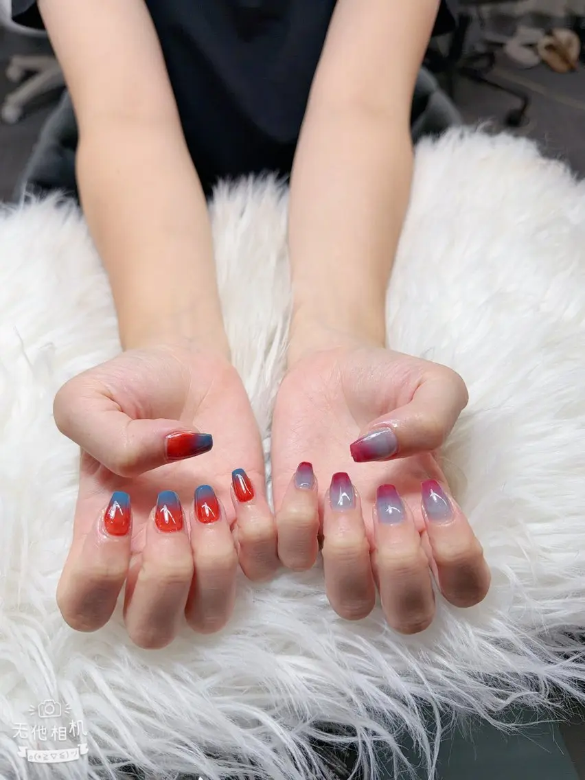 ネイル 長さ出し フレンチネイル グラデーション 韓国ネイル マグネットネイル ハンドネイル VB HEAVEN nailのネイルデザイン