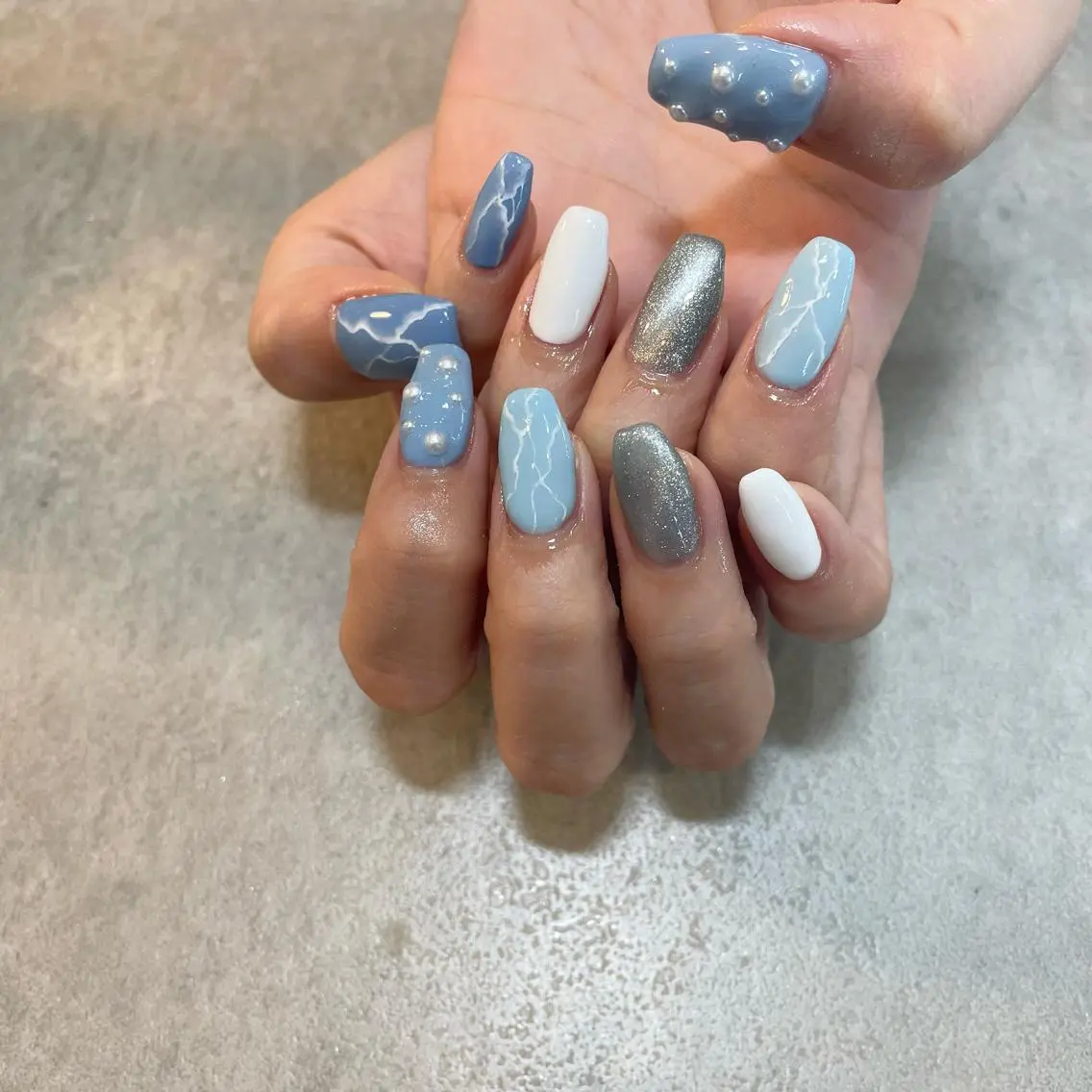 ネイル 大理石ネイル(マーブル) Nail Salon Gummi.のネイルデザイン