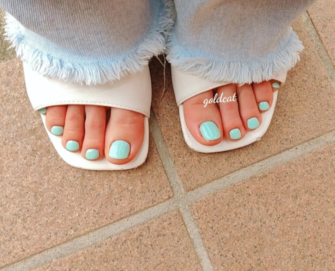 オフなし フットネイル ワンカラーフラットパーツ2個まで♡の写真