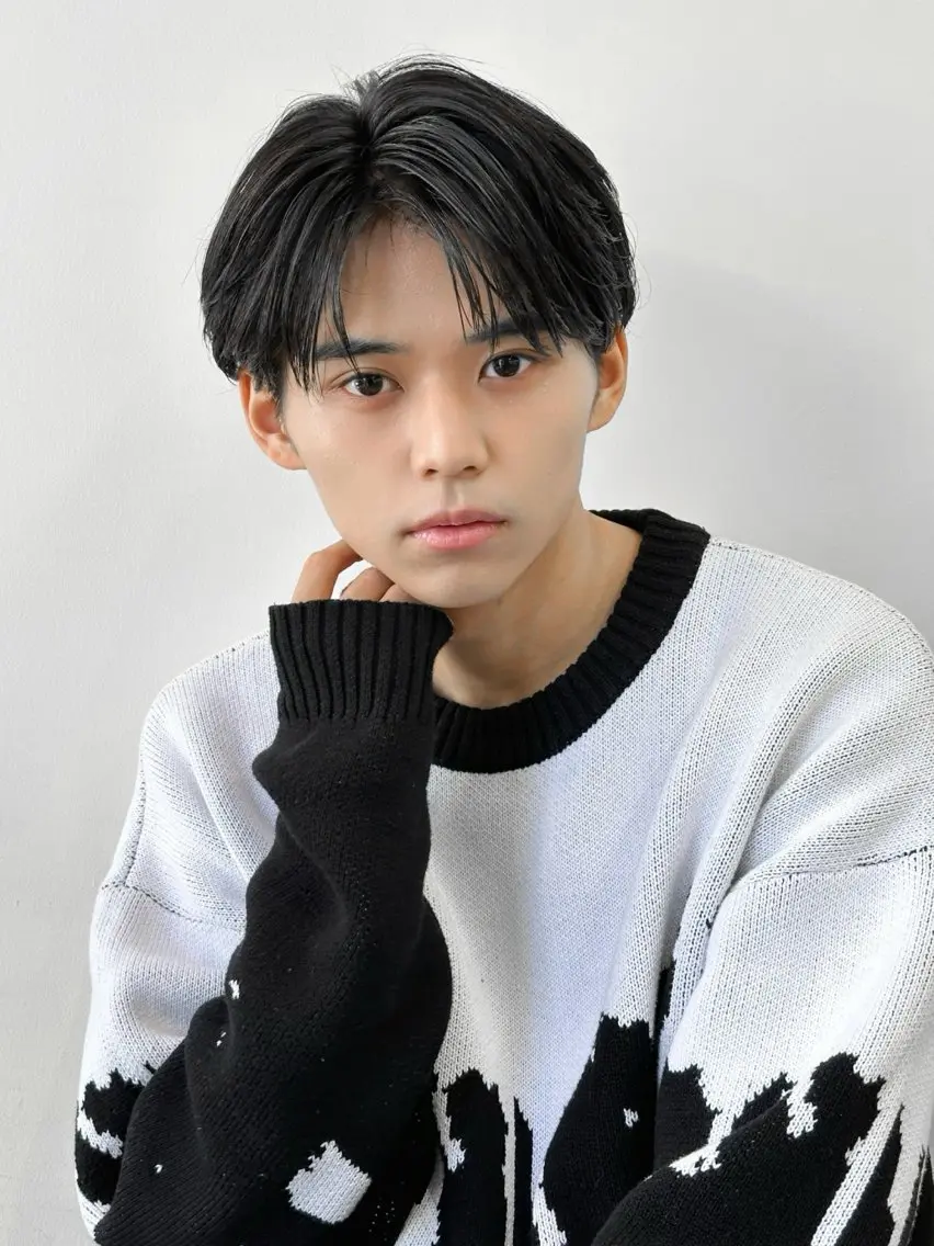 ショート メンズ センターパート メンズ特化/パーマ 職人/ひかるのヘアスタイル